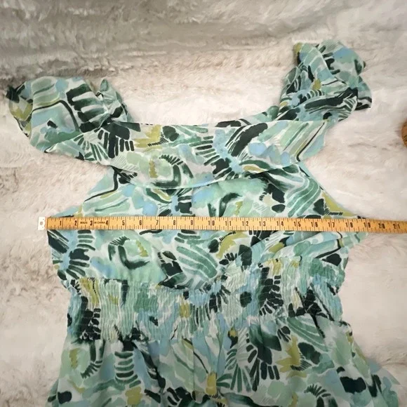 Women's Off-Shoulder‎ Rabbit Rabbit Rabbit Floral Ruffle Flowy Maxi Dress Sz 16 - Picture 7 of 11